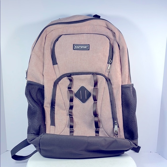 Eastsport Backpack Pink and Gray Great Condition Lots of Storage - Picture 1 of 7